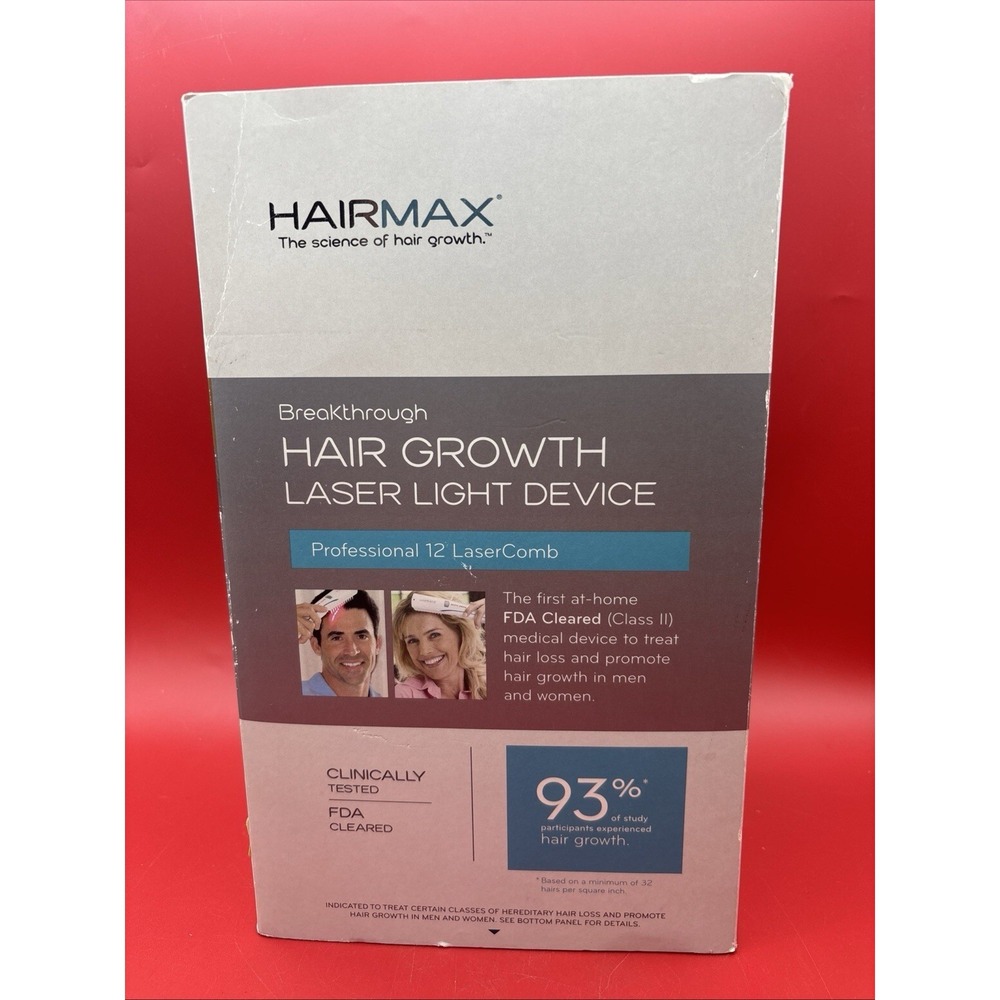 HairMax Pro 12 LASERCOMBS Laser Comb Hair Growth Device